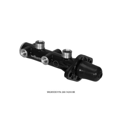 Wilwood Tandem Remote Master Cylinder - 1in Bore Black [MPN: 260-14243-BK]_1817116