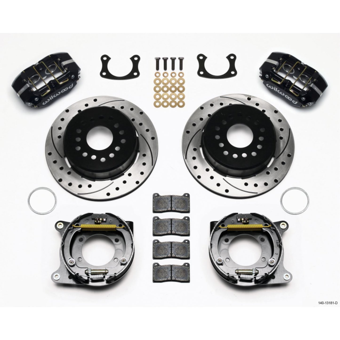 Wilwood Dynapro Lug Mount Park Brake Kit Drilled New Big Ford 2.50in Offset [MPN: 140-13181-D]_1817244