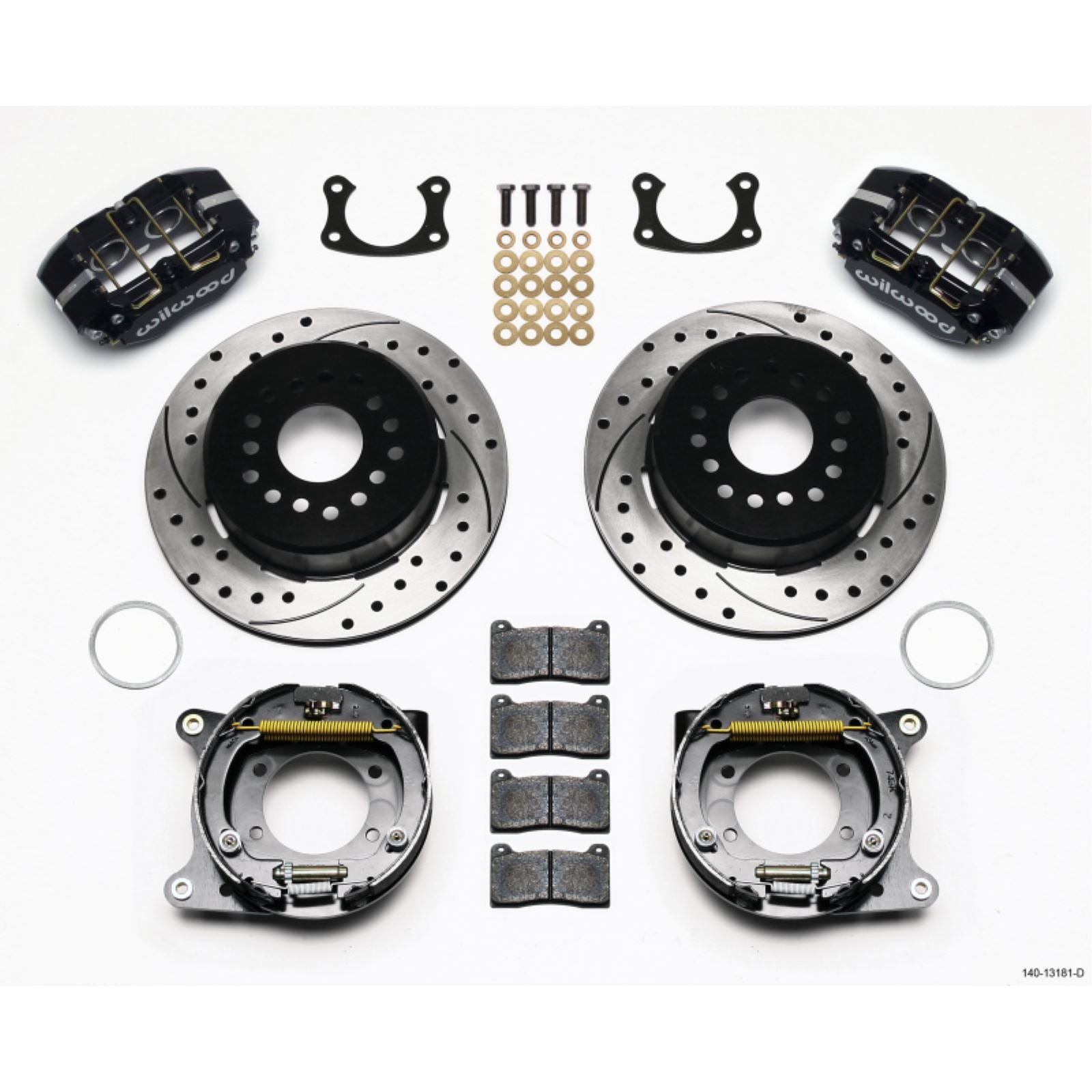 Wilwood Dynapro Lug Mount Park Brake Kit Drilled New Big Ford 2.50in Offset [MPN: 140-13181-D]_1817244
