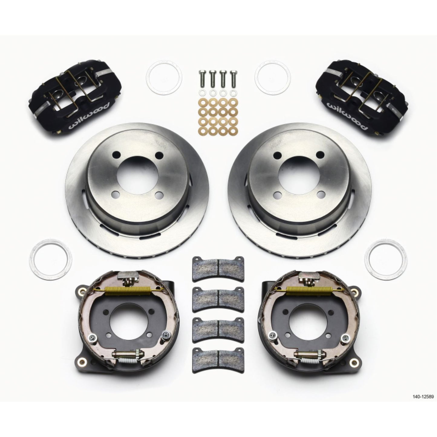 Wilwood Dynapro Low-Profile 11.00in P-Brake Kit Ford 7.5in Rear 2.80 Offset [MPN: 140-12589]_1817226