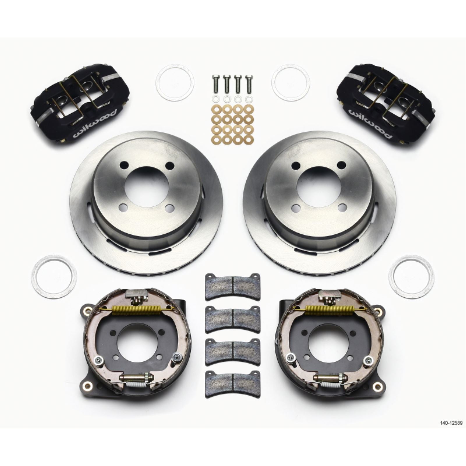 Wilwood Dynapro Low-Profile 11.00in P-Brake Kit Ford 7.5in Rear 2.80 Offset [MPN: 140-12589]_1817226