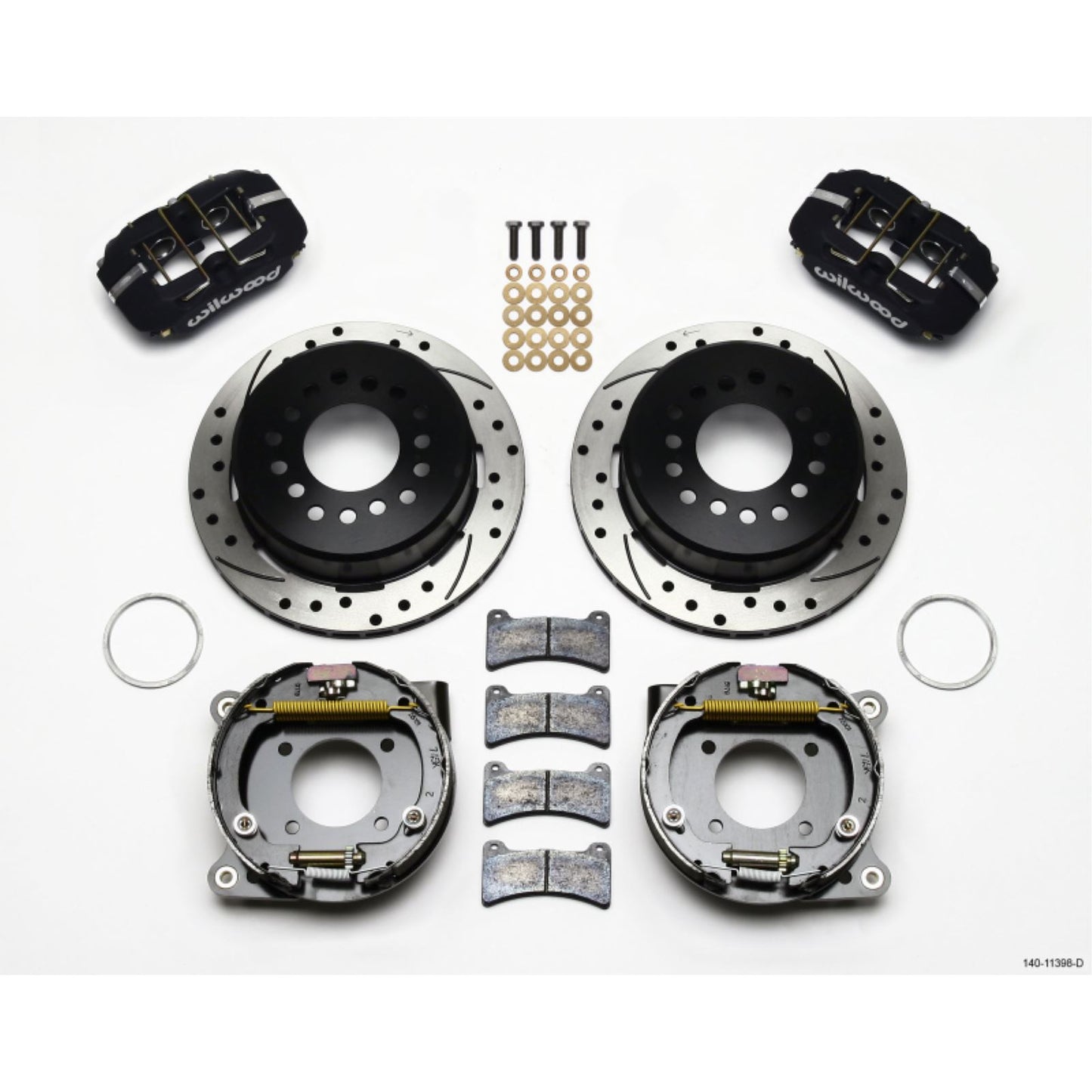Wilwood Dynapro Low-Profile 11.00in P-Brake Kit Drilled for Chevy 12 [MPN: 140-11398-D]_1817262