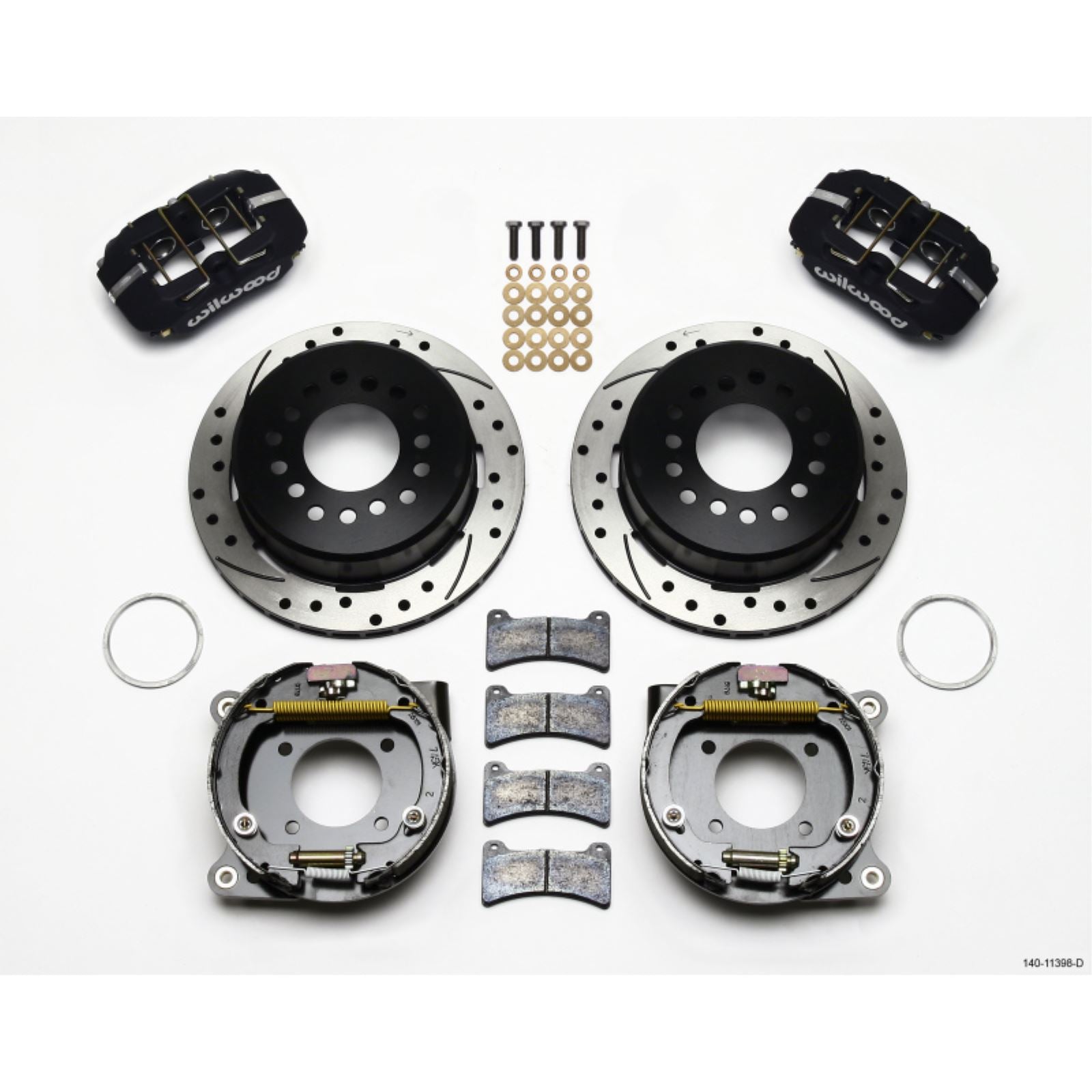 Wilwood Dynapro Low-Profile 11.00in P-Brake Kit Drilled for Chevy 12 [MPN: 140-11398-D]_1817262