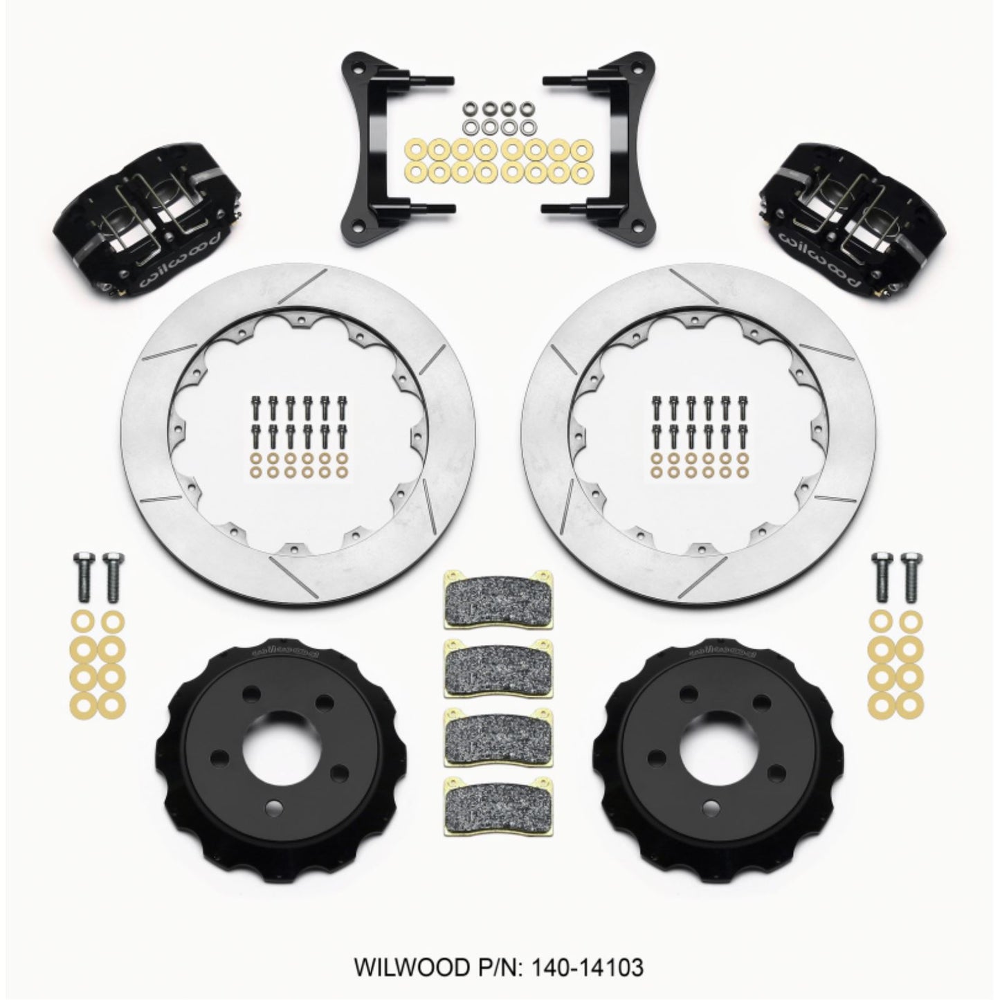 Wilwood Dynapro Radial Front Drag Kit 12.88 Vented for 2015-Up Mustang [MPN: 140-14103]_1817326