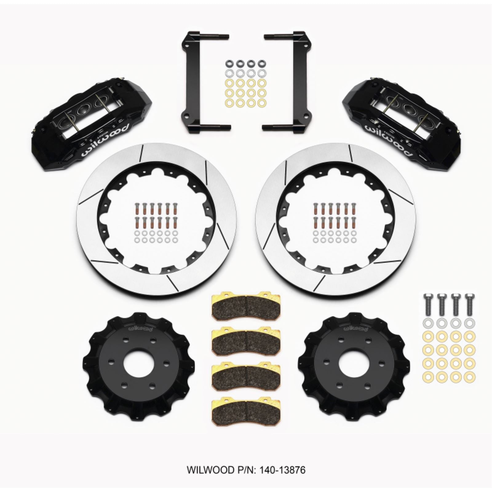 Wilwood TX6R Front Kit 16.00in - Black for 1999-2014 GM Truck/SUV 1500 [MPN: 140-13876]_1817360