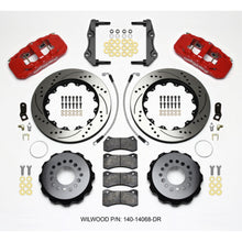 Wilwood AERO4 Rear Kit 14.25in Drilled - Red for 2014-Up Challenger w/Lines [MPN: 140-14068-DR]_1817346