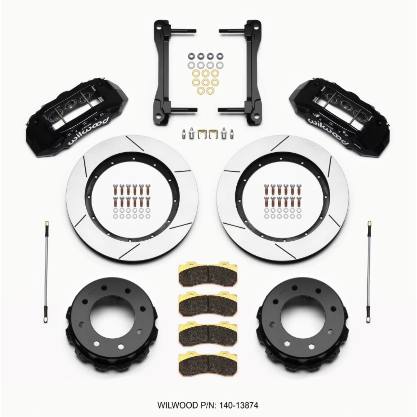 Wilwood TX6R Rear Kit 15.50in - Black for 2011-2015 GM Truck/SUV 2500 [MPN: 140-13874]_1817343