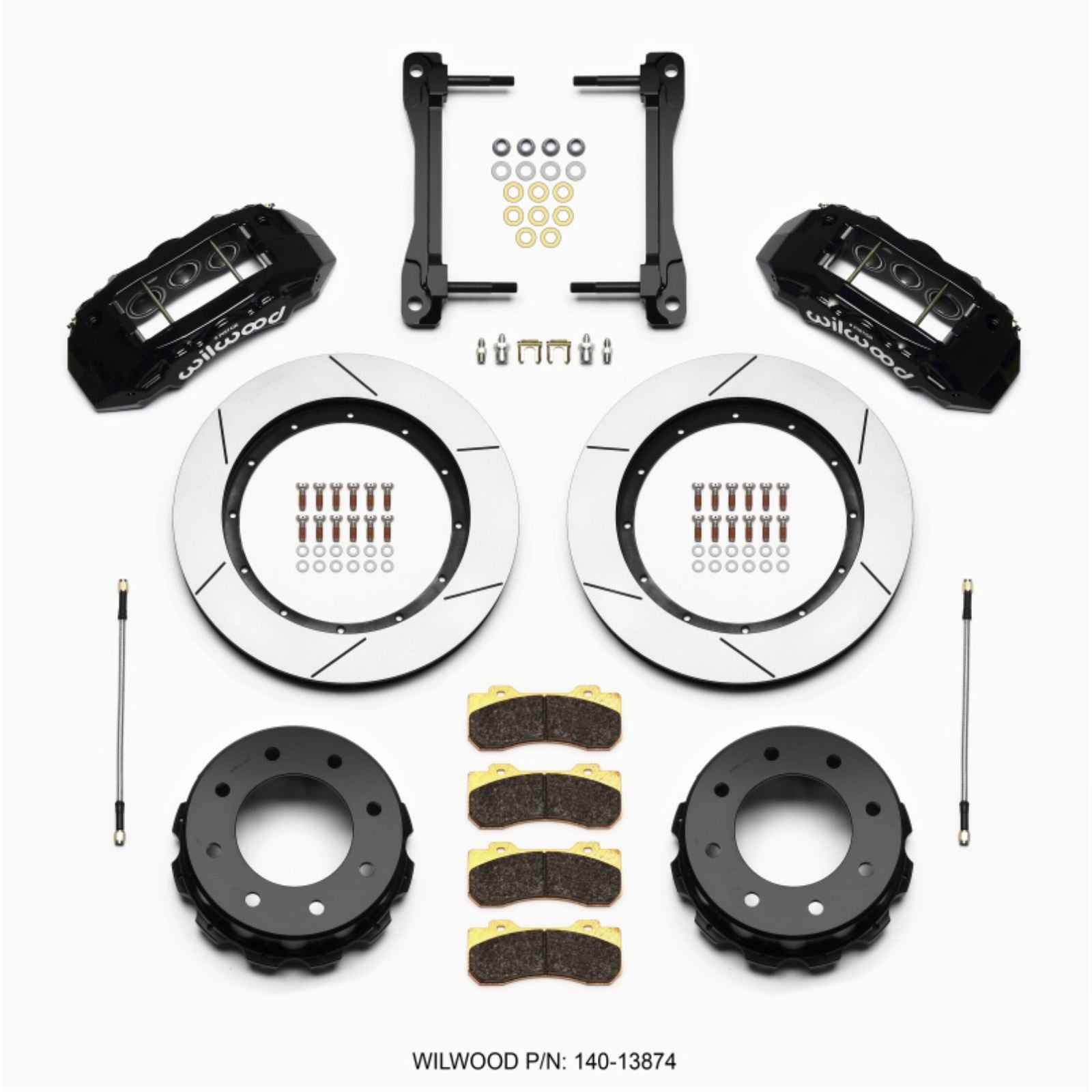 Wilwood TX6R Rear Kit 15.50in - Black for 2011-2015 GM Truck/SUV 2500 [MPN: 140-13874]_1817343