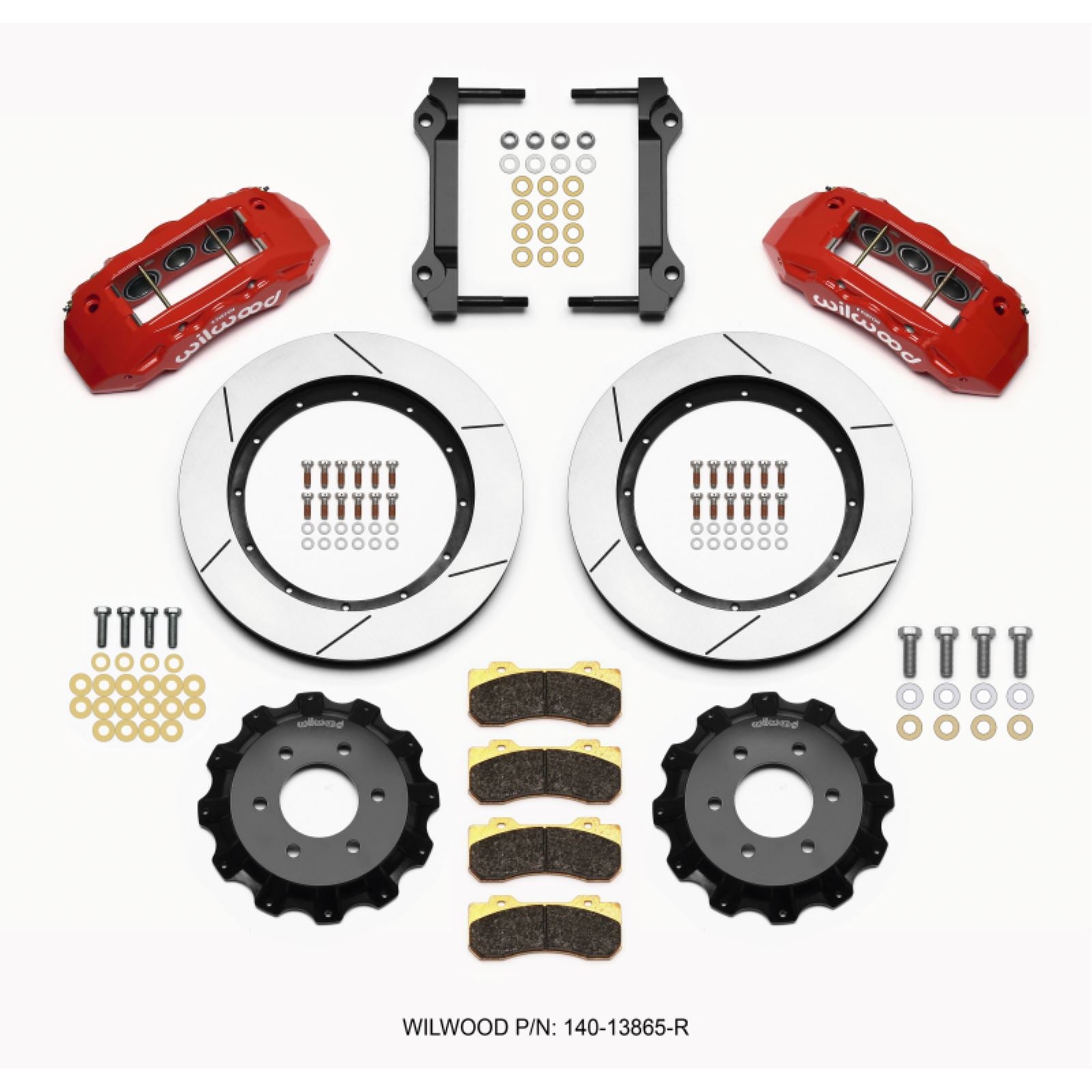 Wilwood TX6R Front Kit 15.50in - Red for 2010-Up Ford F150 (6 lug) [MPN: 140-13865-R]_1817358
