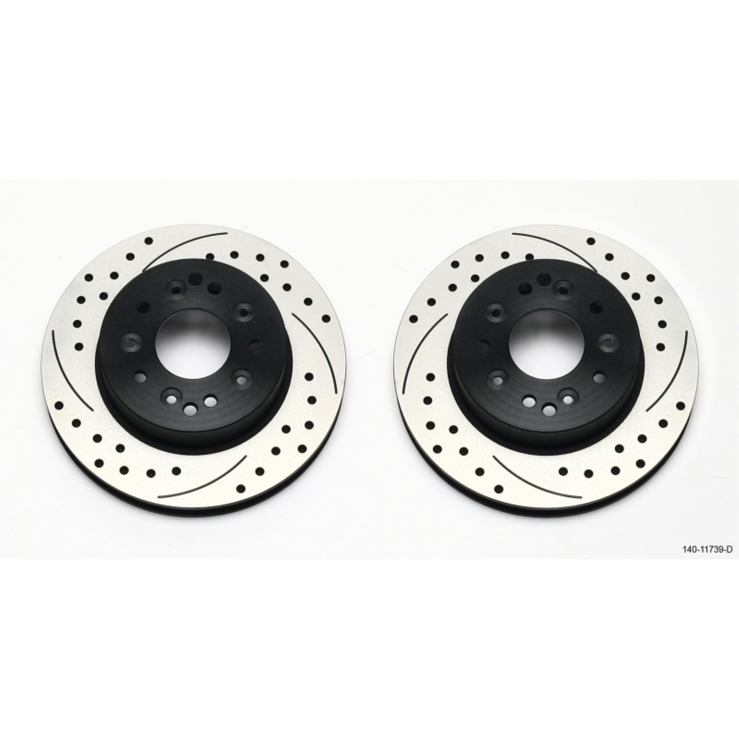 Wilwood Rotor Kit Rear-Drilled for 65-82 Corvette C2/C3 (1Pc Rotors) [MPN: 140-11739-D]_1817606