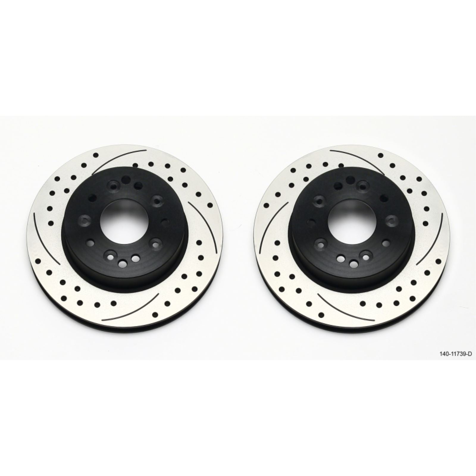 Wilwood Rotor Kit Rear-Drilled for 65-82 Corvette C2/C3 (1Pc Rotors) [MPN: 140-11739-D]_1817606