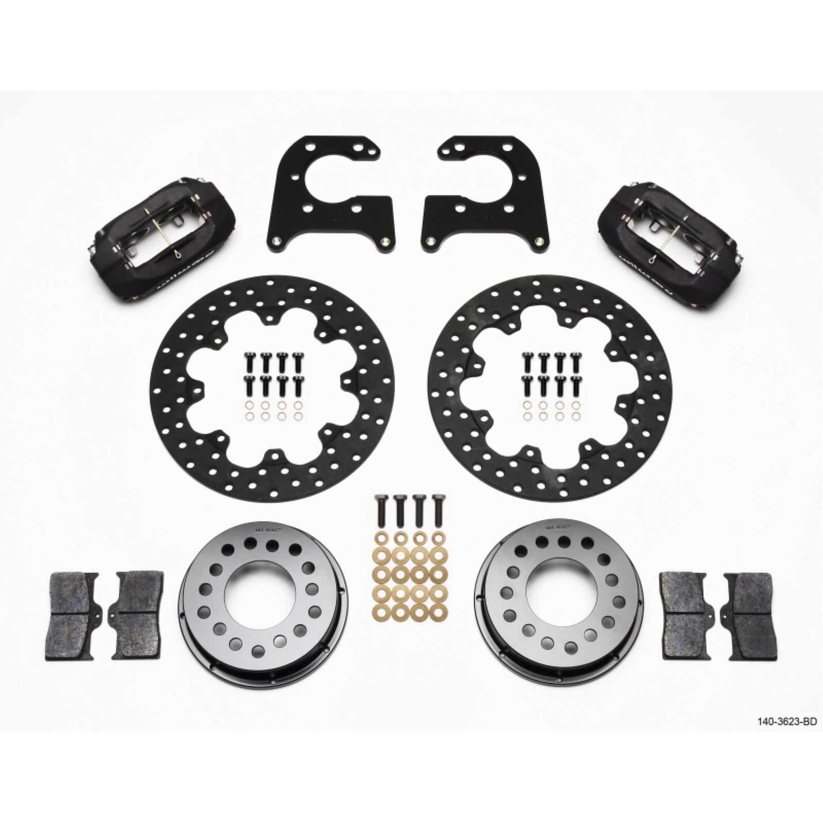 Wilwood Forged Dynalite Rear Drag Kit Drilled Rotor for Big Ford [MPN: 140-3623-BD]_1817610
