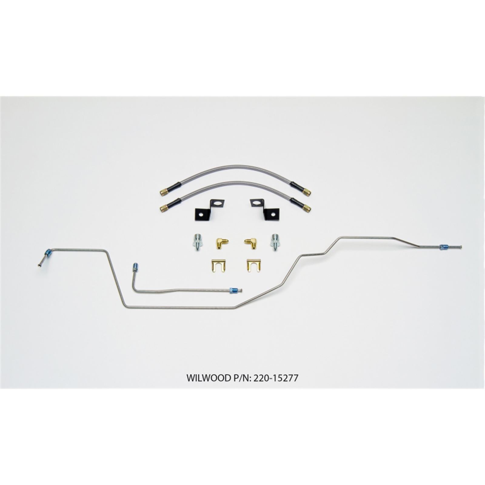Wilwood Flexline Kit 14 inch -3 M10-1.0 IF 1/8 NPT 90 Deg w/tubing [MPN: 220-15277]_1825277