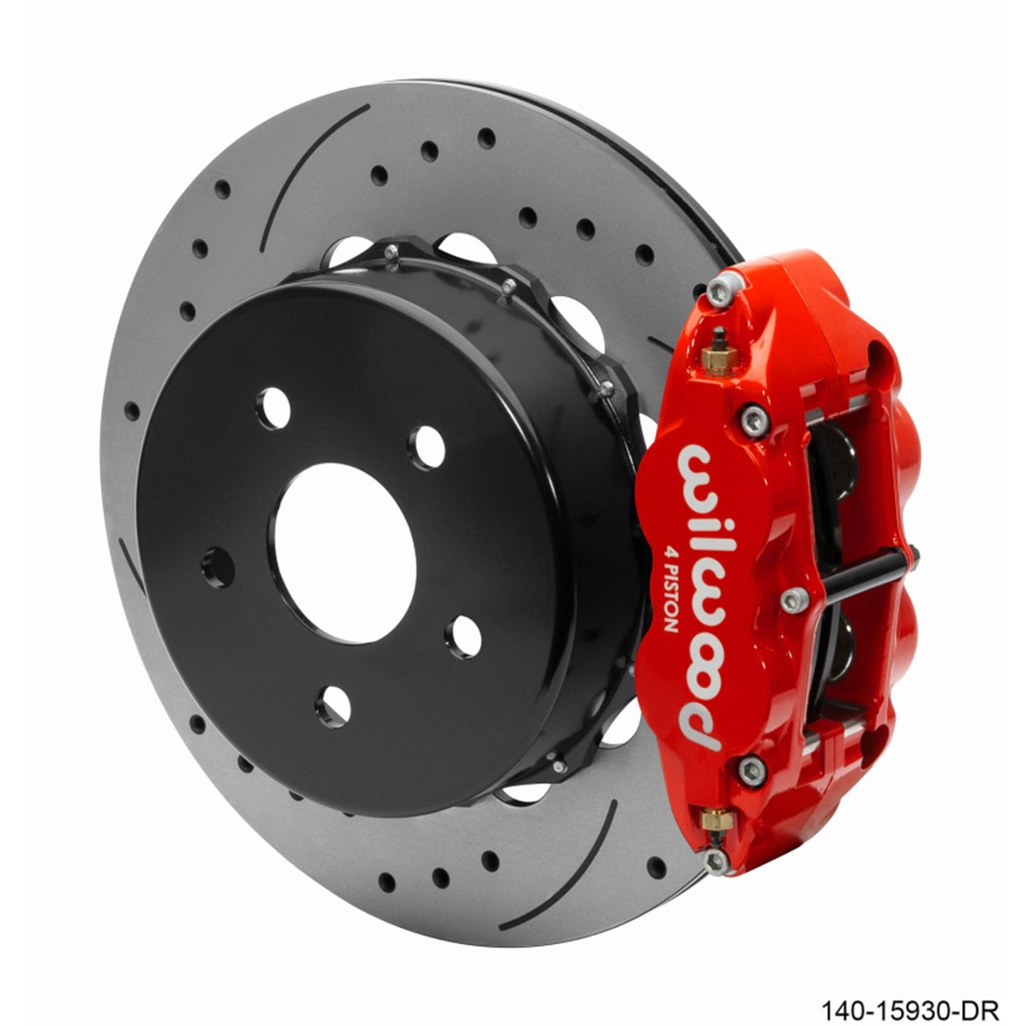 Wilwood Superlite 4R Rear Brake Kit 14.00 Red for 18-Up Jeep JL SRP w/Lines [MPN: 140-15930-DR]_1825636