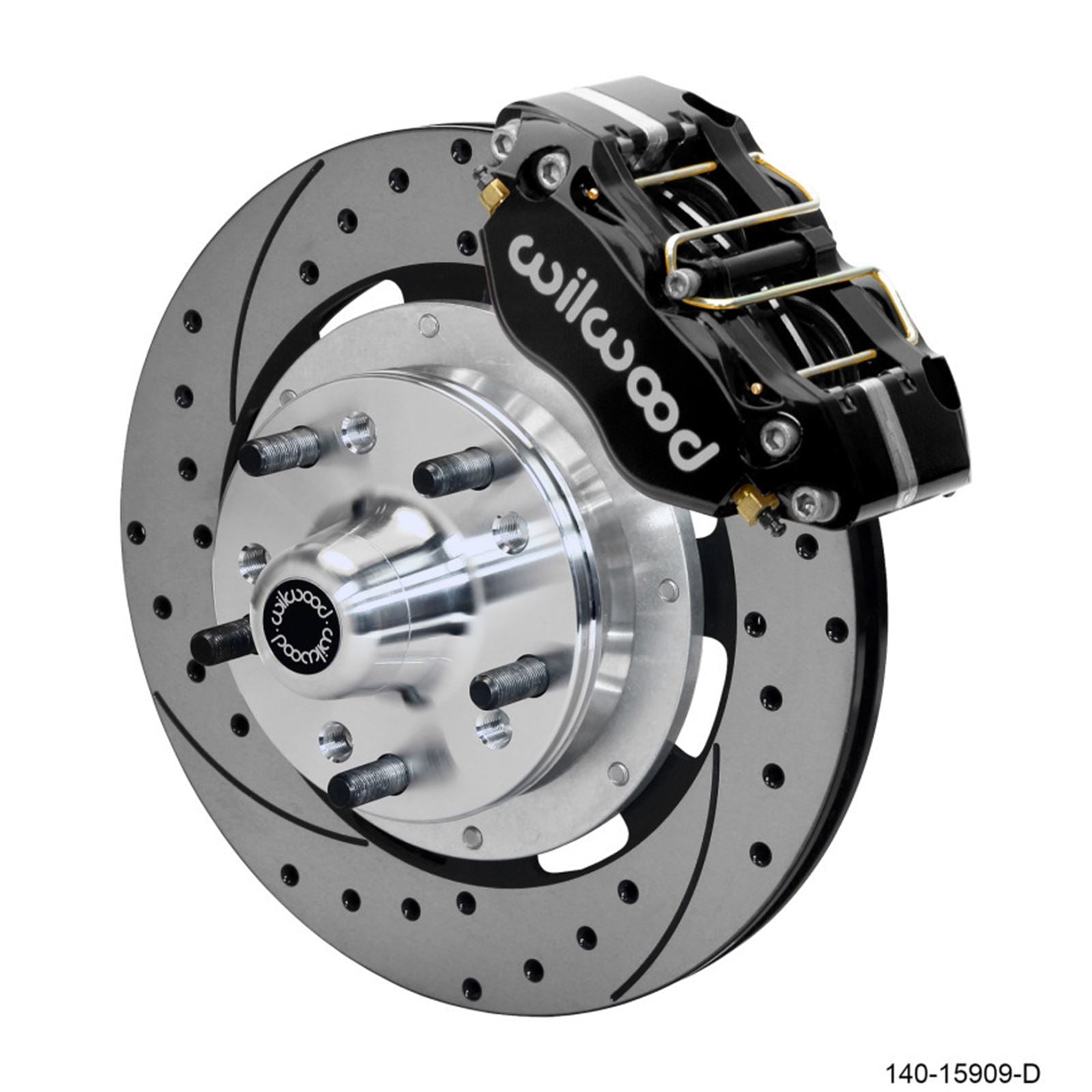 Wilwood Dynapro 4R Front Kit 11.75in SPR Drilled and Slotted Rotors - Black [MPN: 140-15909-D]_1823278