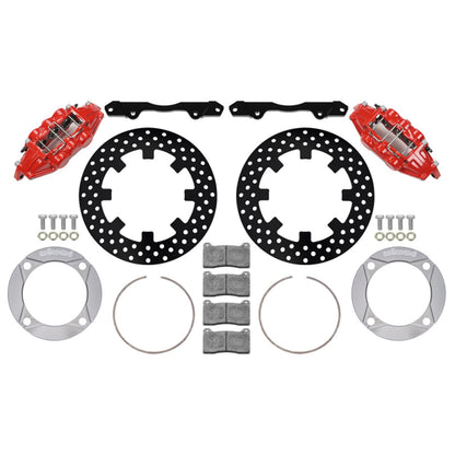 Wilwood Front Kit 11.25in Drilled - Red for 2014+ Polaris RZR XP 1000 [MPN: 140-16632-DR]_1824253