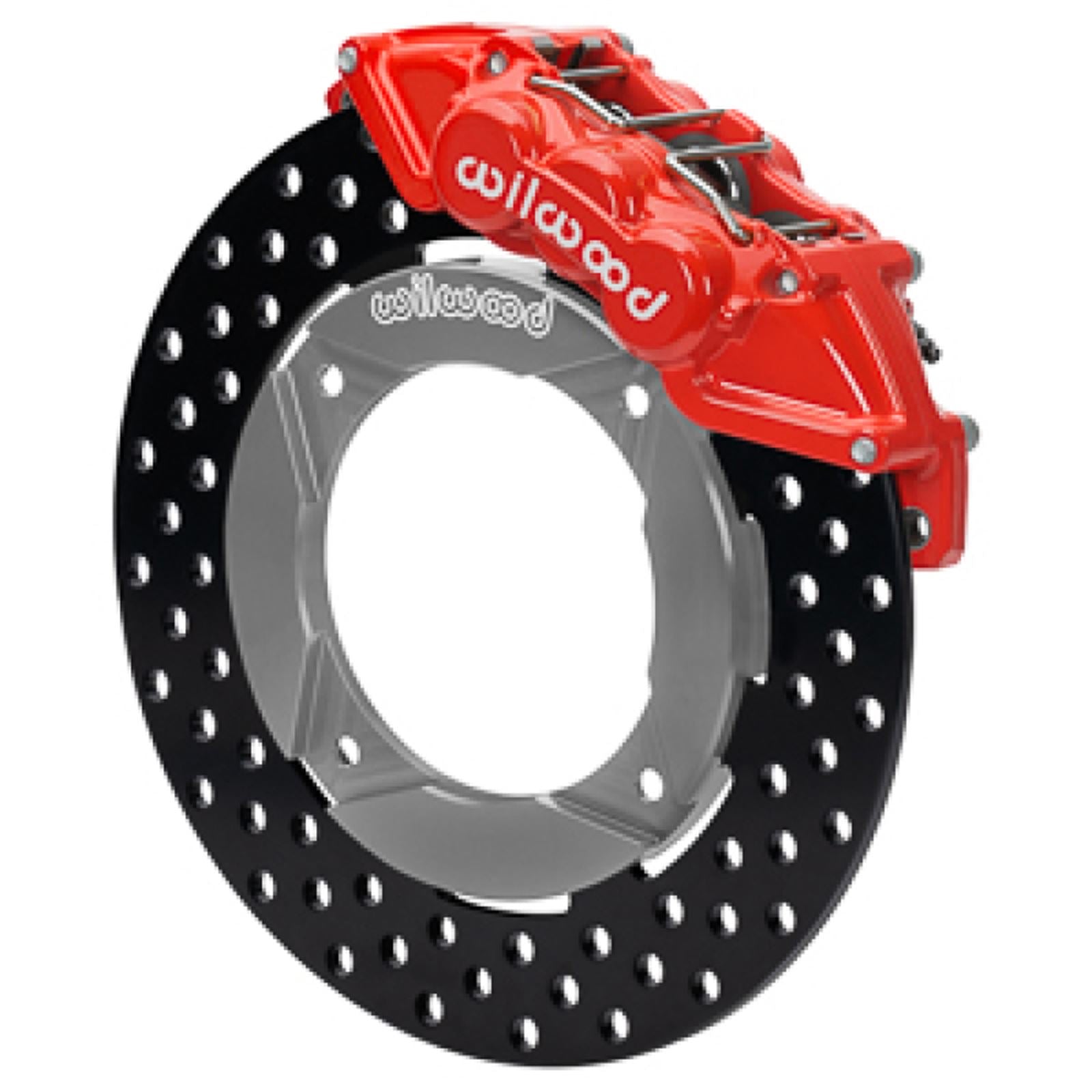 Wilwood Front Kit 11.25in Drilled - Red for 2014+ Polaris RZR XP 1000 [MPN: 140-16632-DR]_1825832