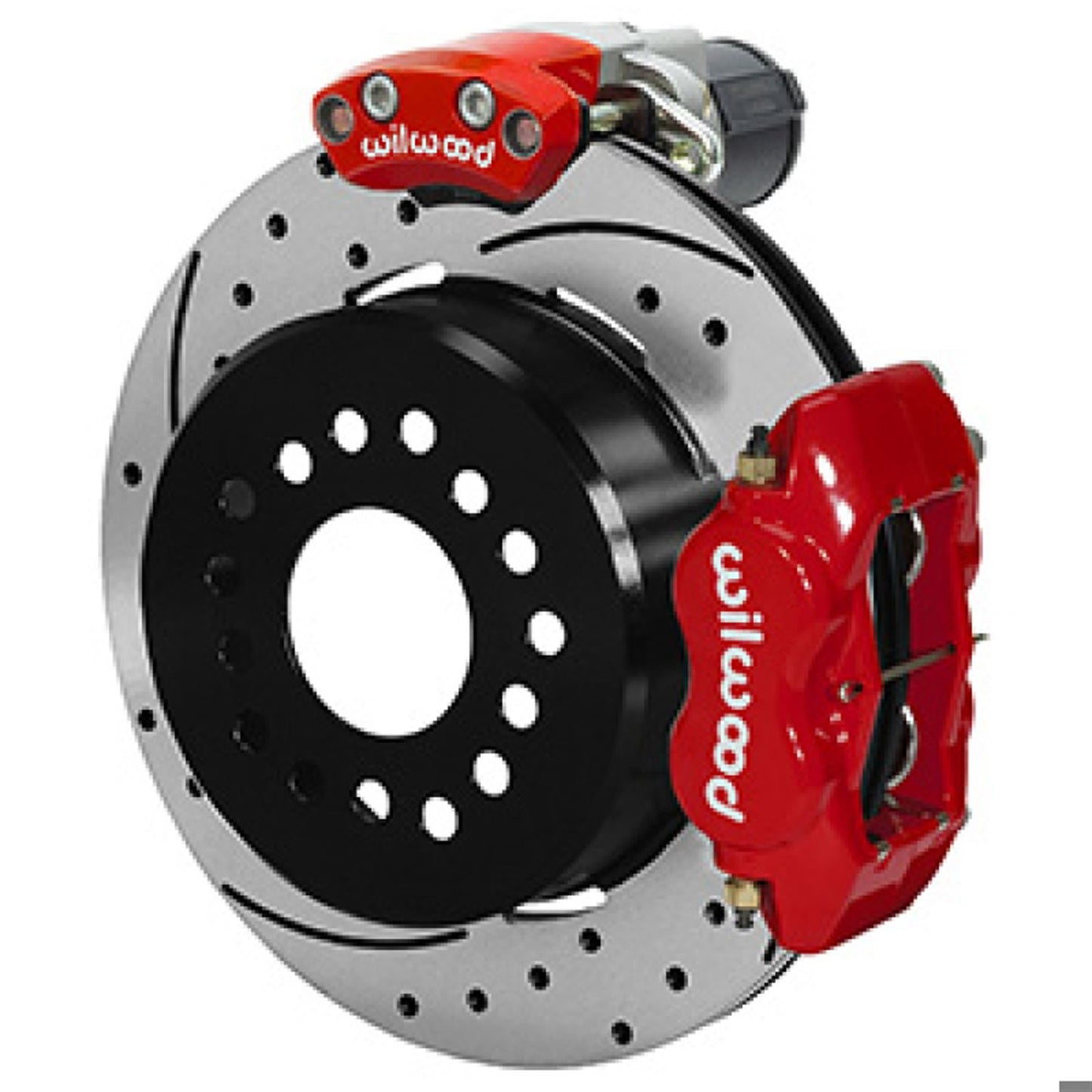 Wilwood Forged Dynalite Rear Electronic Parking Brake Kit Red Coat Caliper [MPN: 140-16142-DR]_1821322