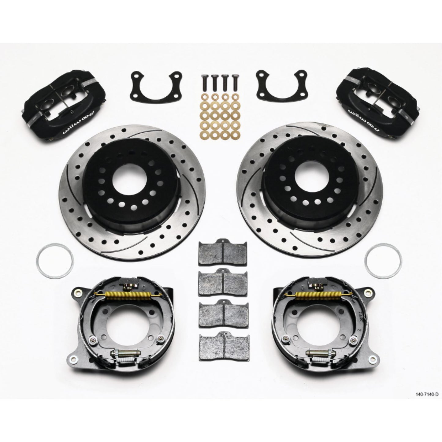Wilwood Forged Dynalite Park Brake Kit Drilled for New Big Ford 2.50in Offset [MPN: 140-7140-D]_1817686
