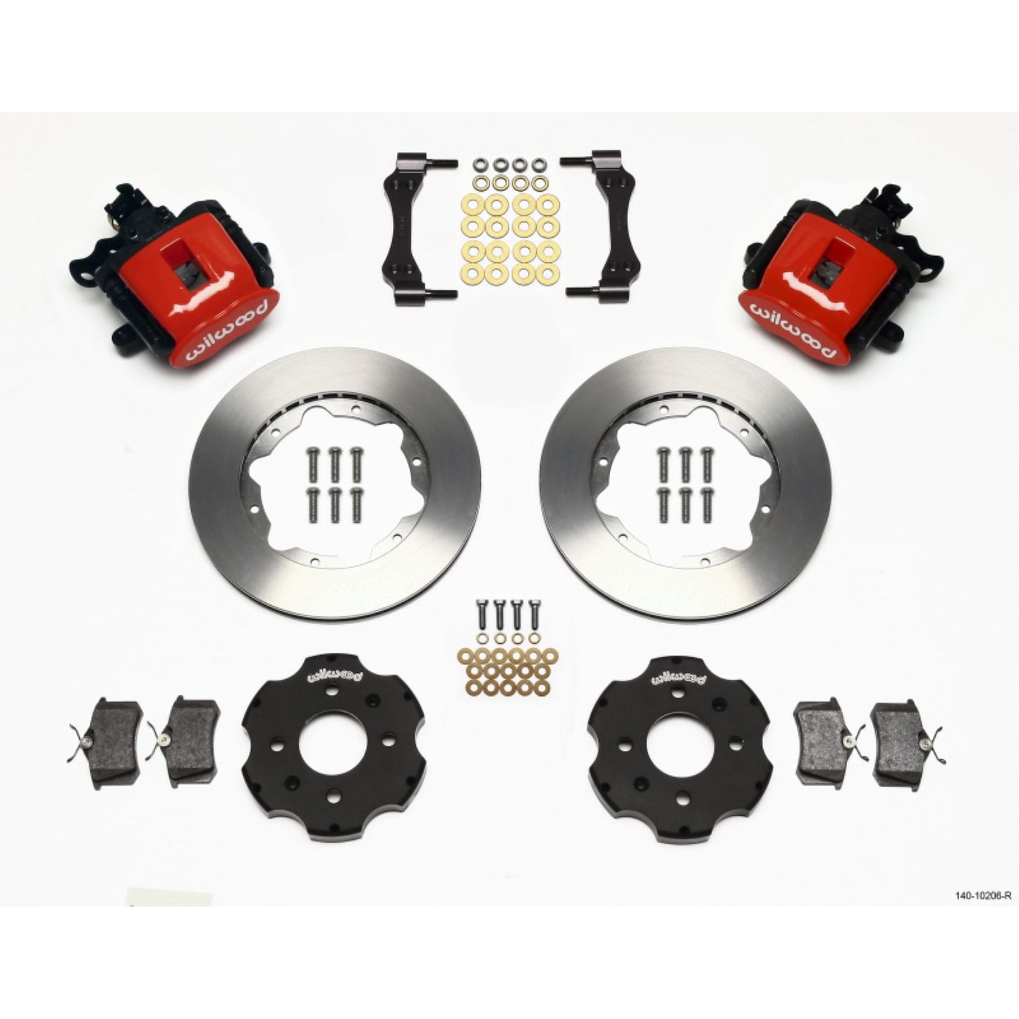 Wilwood Combination Parking Brake Rear Kit 11.00in Red for Civic/Integra [MPN: 140-10206-R]_1817713