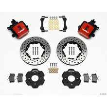 Wilwood Comb Parking Brake Rear Kit 11.00in Drilled Red for Civic/Integra [MPN: 140-10206-DR]_1817688
