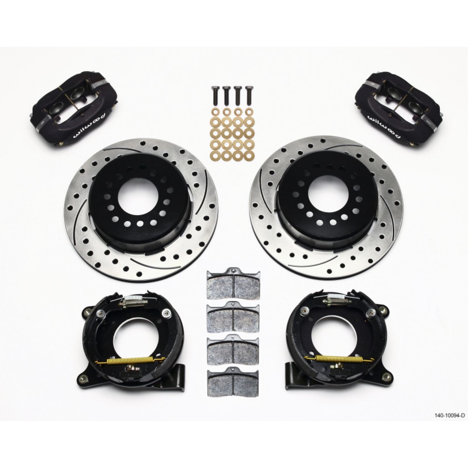Wilwood Forged Dynalite P/S Park Brake Kit Drilled for Chevy C-10 [MPN: 140-10094-D]_1817717
