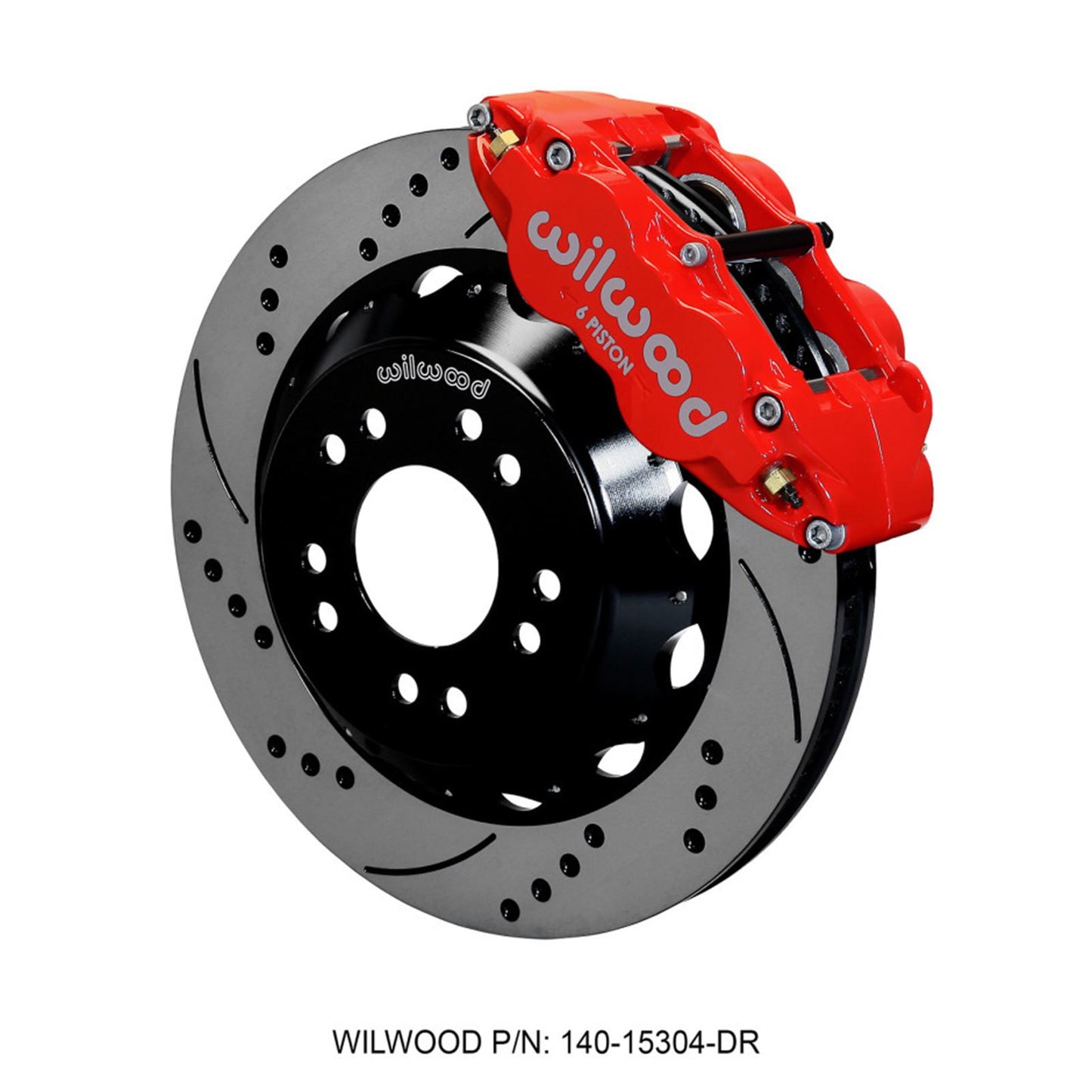 Narrow Superlite 6R Front Hat Kit Red for 63-87 C10 w/Wilwood [MPN: 140-15304-DR]_1820374