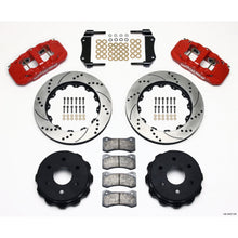 Wilwood AERO4 RearTruck Kit 14.25in Drill - Red for 1999-2010 GM 1500-SUV [MPN: 140-9407-DR]_1817750