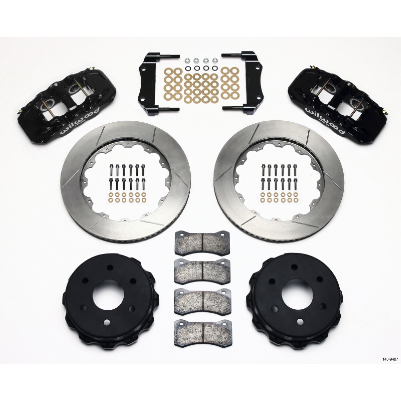 Wilwood AERO4 RearTruck Kit 14.25in for 1999-2010 GM 1500-SUV 1 Piston Caliper [MPN: 140-9407]_1817724