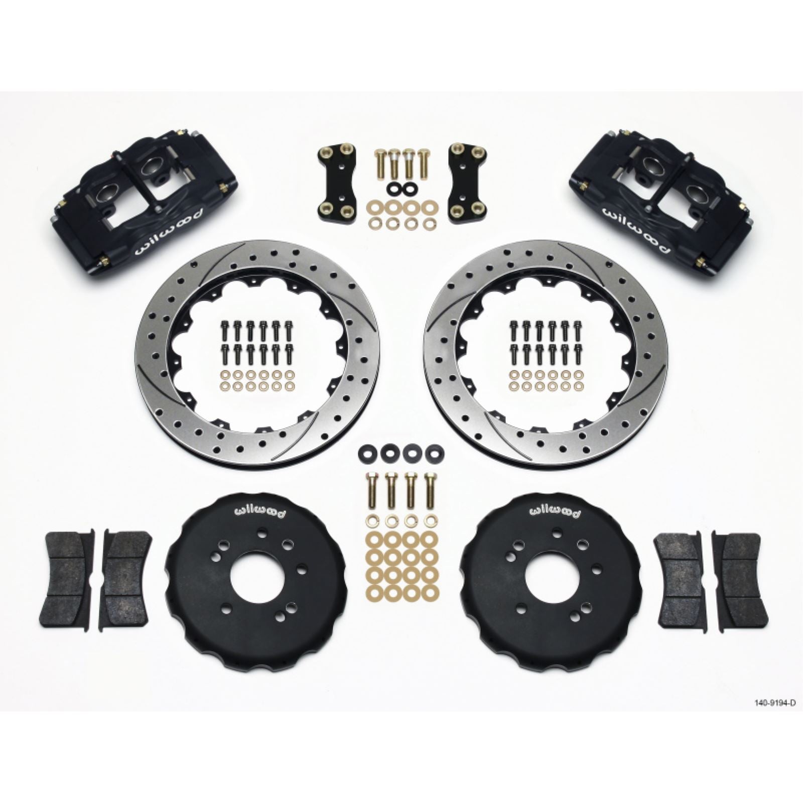 Wilwood FSLI4 Front Hat Kit 13.00in Drilled for Nissan 240SX [MPN: 140-9194-D]_1817752