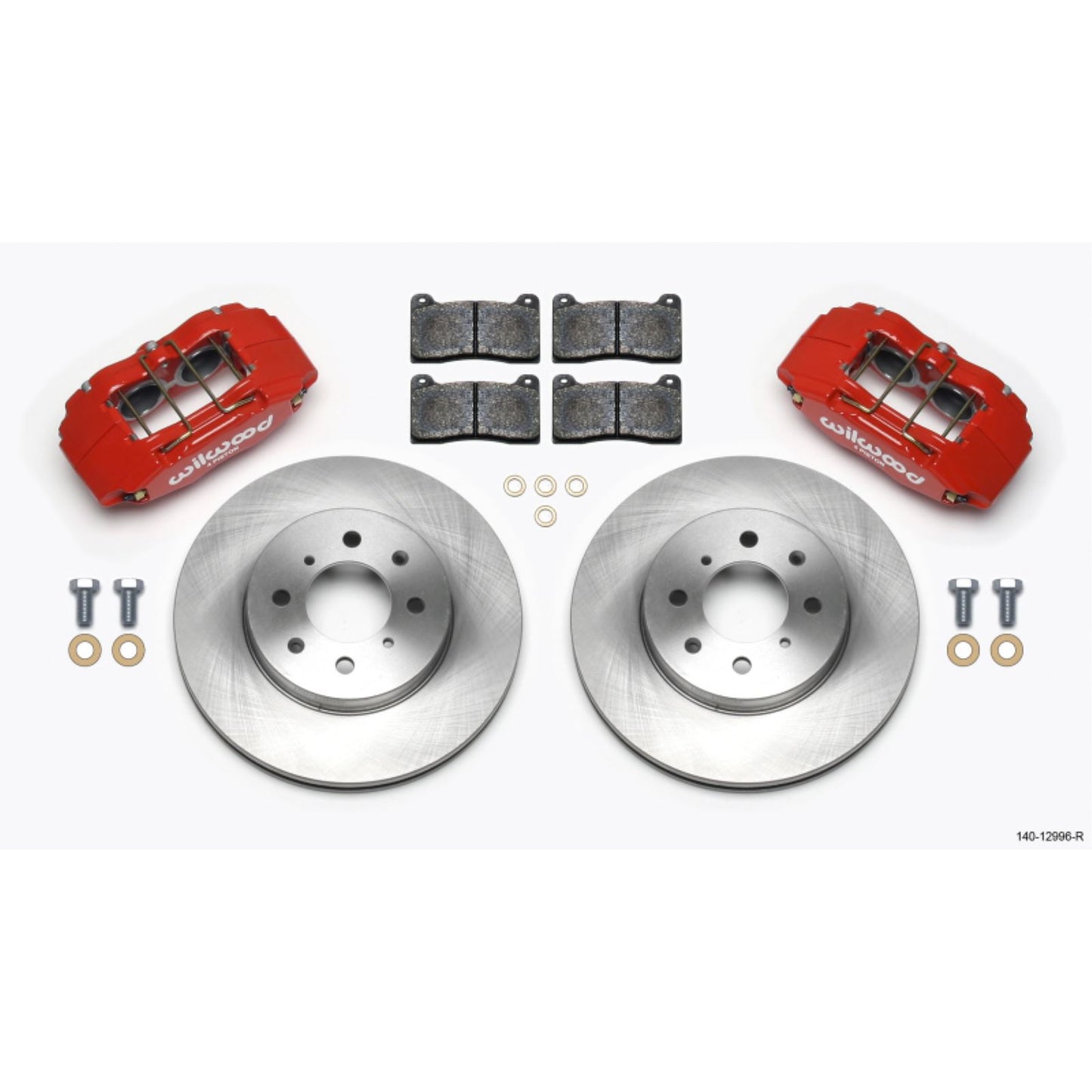 Wilwood DPHA Front Caliper & Rotor Kit Red for Honda/Acura w/ 262mm Rotor [MPN: 140-12996-R]_1817783