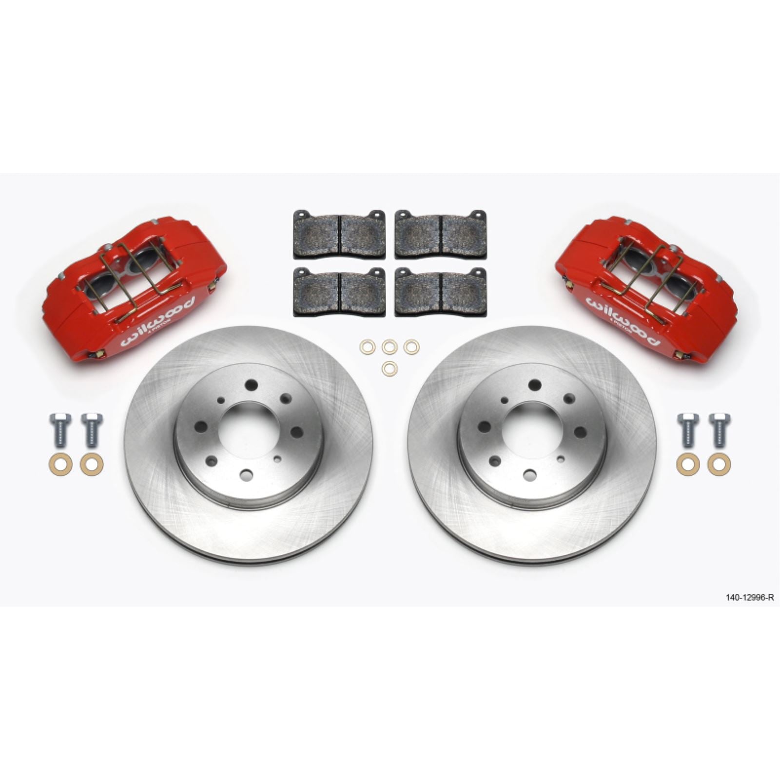 Wilwood DPHA Front Caliper & Rotor Kit Red for Honda/Acura w/ 262mm Rotor [MPN: 140-12996-R]_1817783