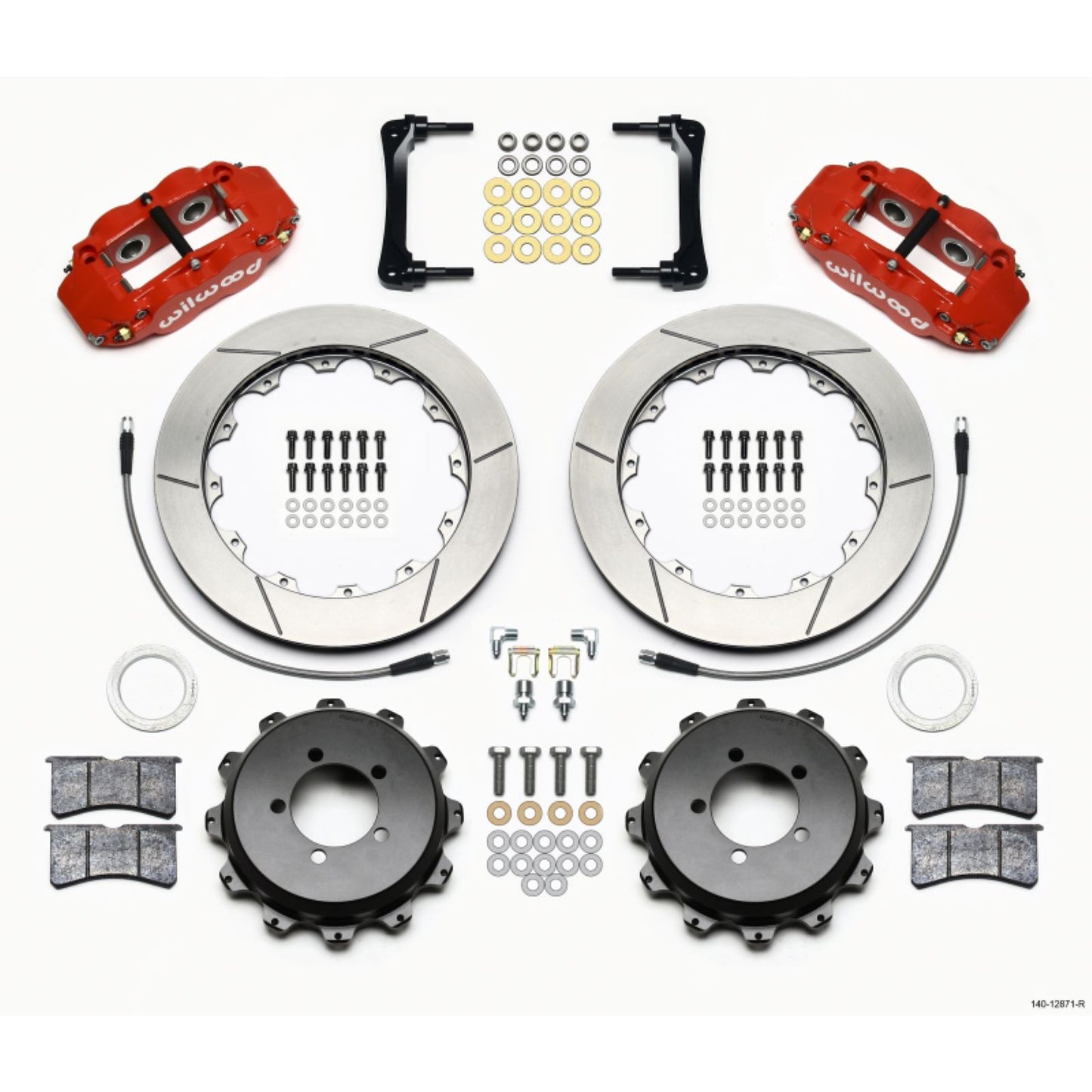Wilwood Narrow Superlite 4R Rear Kit Red for 2012Up Toyota/Scion FRS w/Lines [MPN: 140-12871-R]_1817762