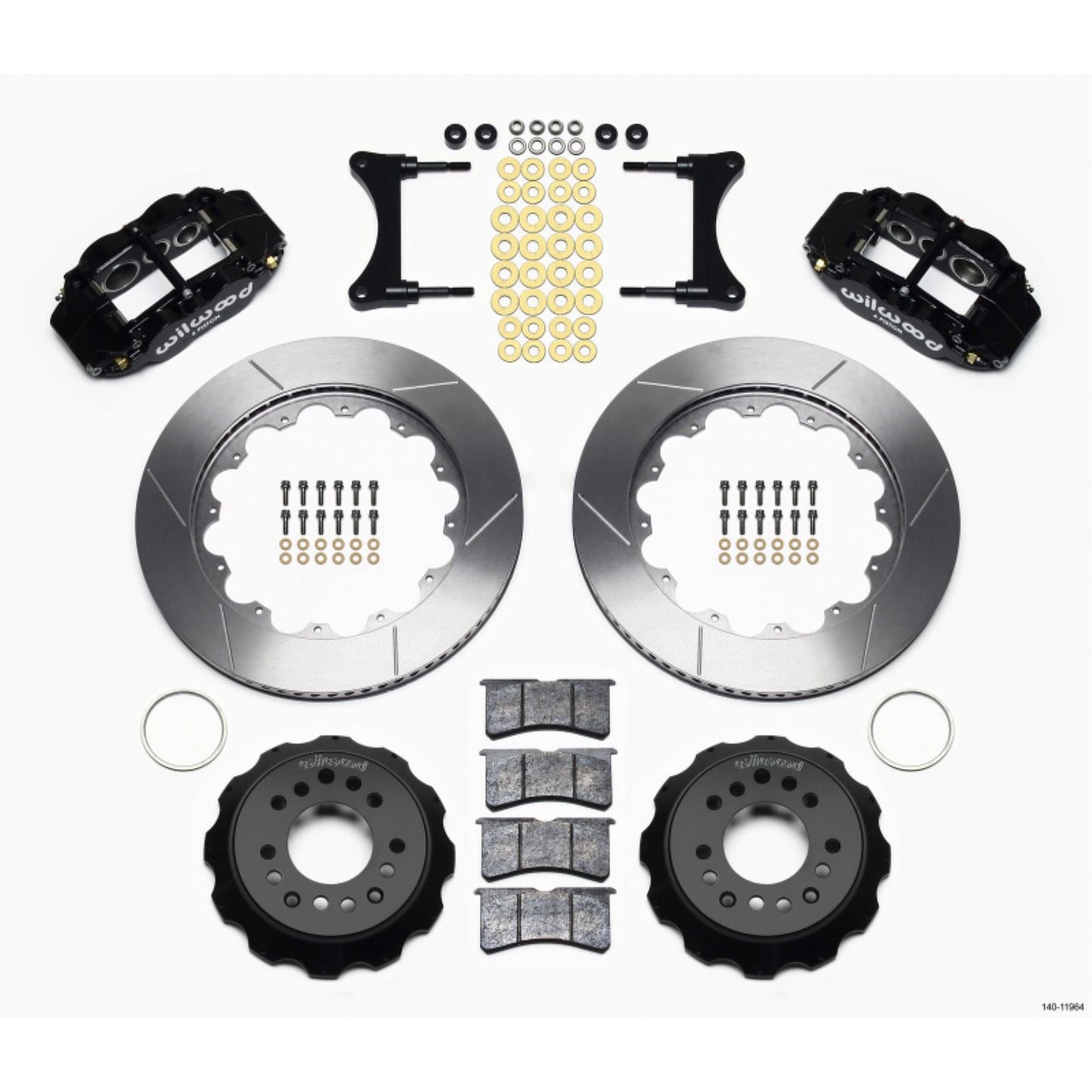 Wilwood Narrow Superlite 6R Front Hat Kit 14.00in for 93-96 Mazda RX7 [MPN: 140-11964]_1817809