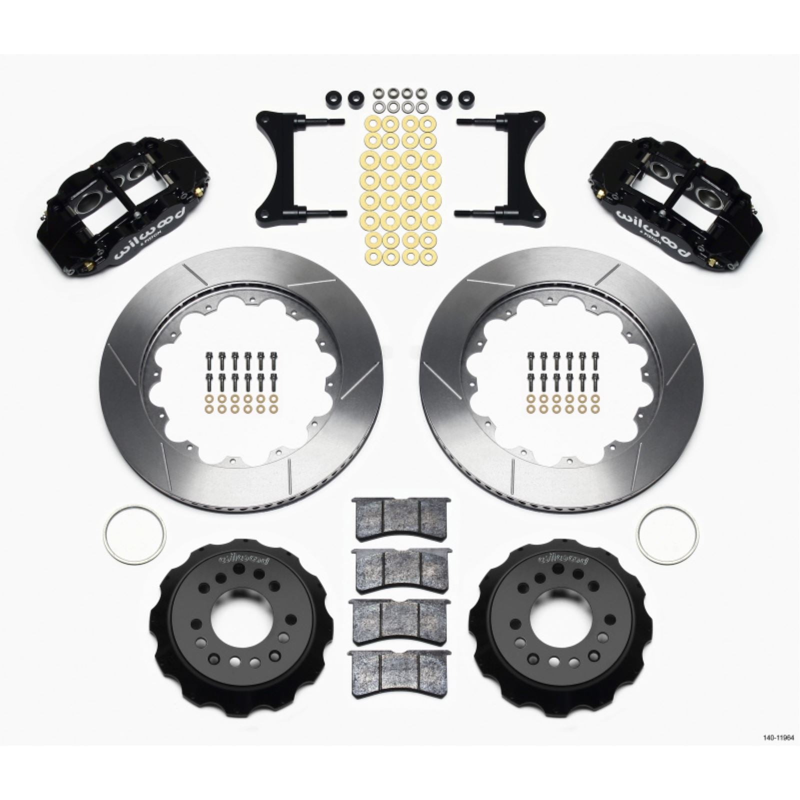 Wilwood Narrow Superlite 6R Front Hat Kit 14.00in for 93-96 Mazda RX7 [MPN: 140-11964]_1817809