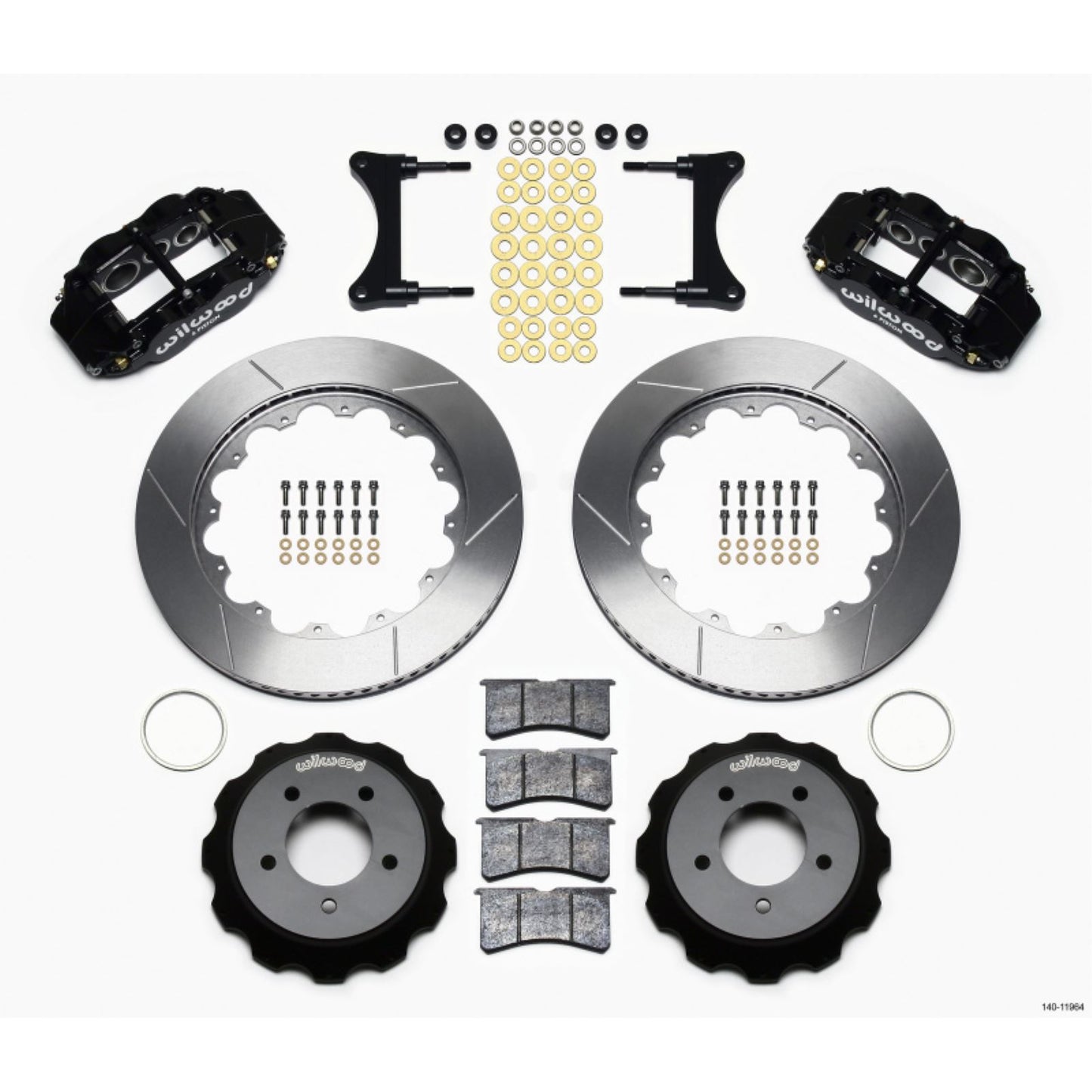 Wilwood Narrow Superlite 6R Front Hat Kit 14.00in for 93-96 Mazda RX7 [MPN: 140-11964]_1817810