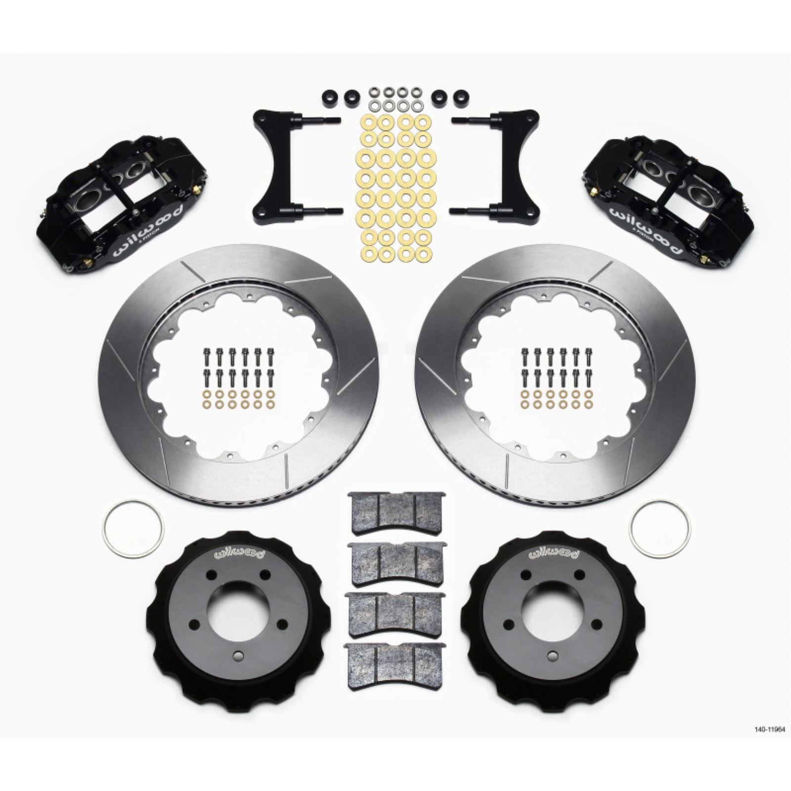 Wilwood Narrow Superlite 6R Front Hat Kit 14.00in for 93-96 Mazda RX7 [MPN: 140-11964]_1817810
