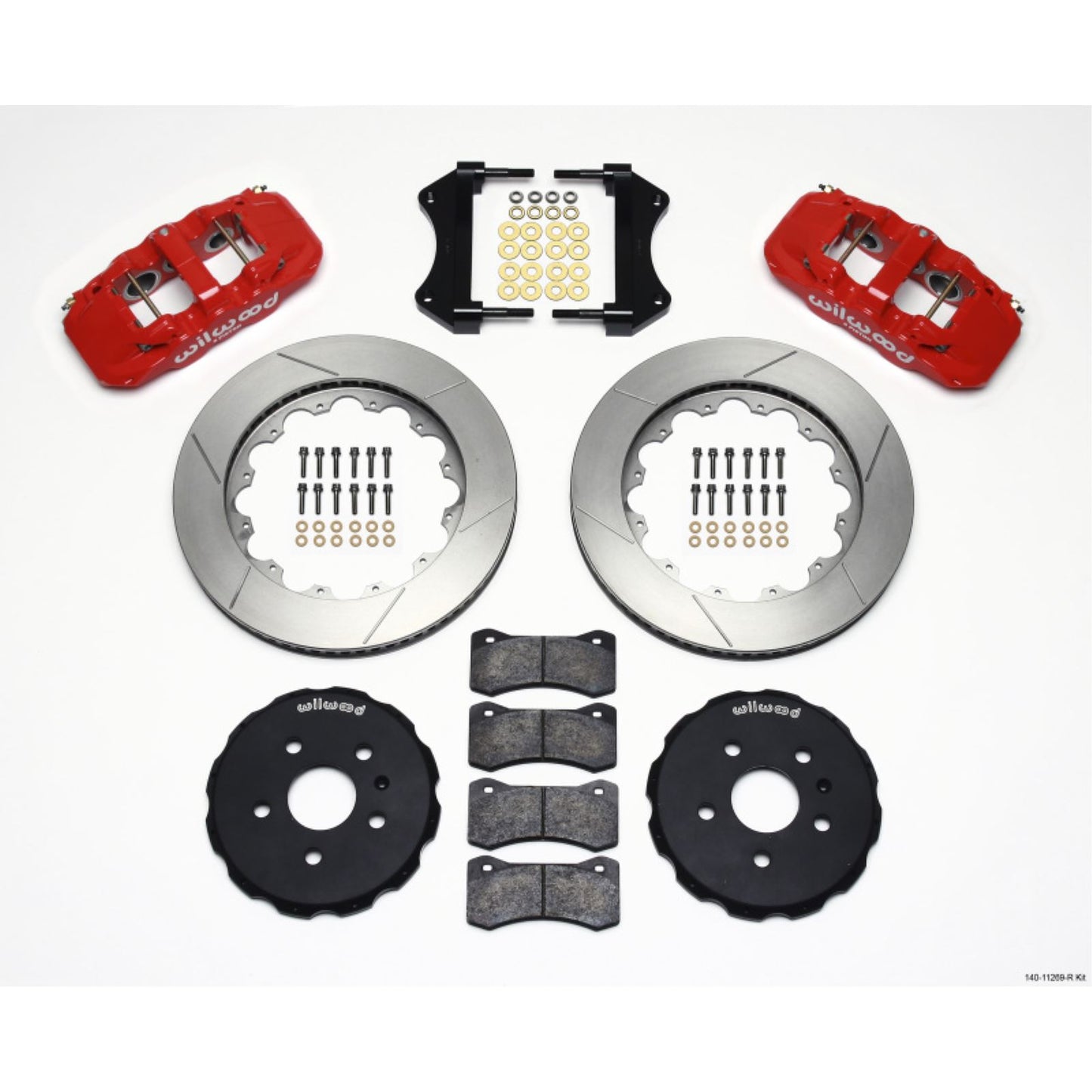 Wilwood AERO6 Front Hat Kit 14.25 - Red for 2010-2015 Camaro [MPN: 140-11269-R]_1817815