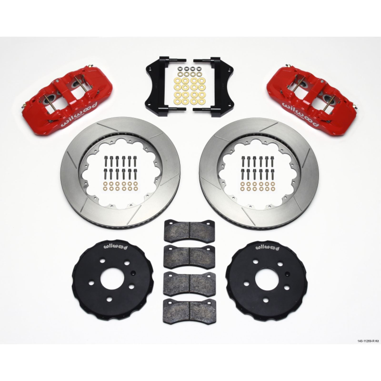 Wilwood AERO6 Front Hat Kit 14.25 - Red for 2010-2015 Camaro [MPN: 140-11269-R]_1817815