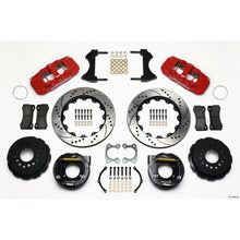 Wilwood AERO4 Rear P-Brake Kit 14.00in Drilled Red for Small Ford [MPN: 140-10946-DR]_1817838