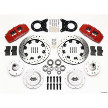 Wilwood Dynapro 6 Front Hub Kit 12.19in Drill - Red for 1965-1969 Mustang [MPN: 140-12947-DR]_1817930