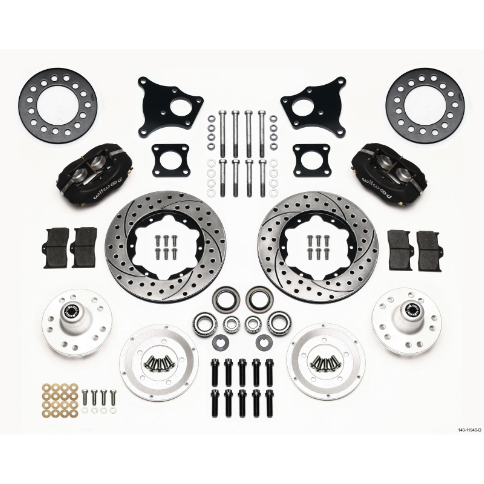 Wilwood Forged Dynalite Front Kit for 71-76 Disc w/o Bendix Brakes [MPN: 140-11940-D]_1817923