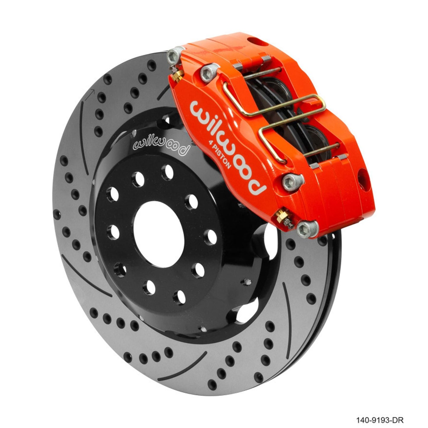 Wilwood Dynapro Radial Front Kit 12.00in Drilled Red for Subaru Impreza WRX [MPN: 140-9193-DR]_1820285