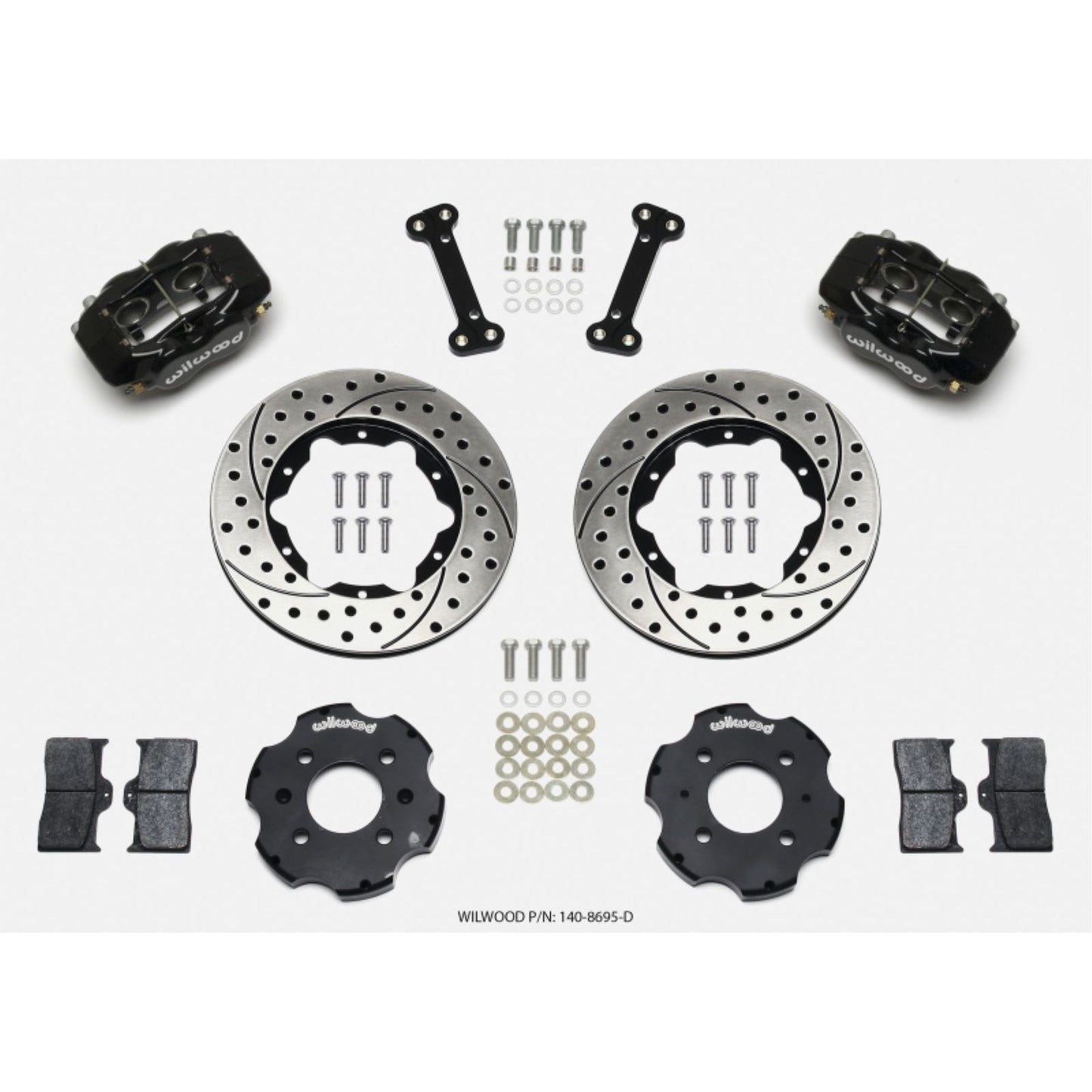 Wilwood Forged Dynalite Front Hat Kit 11.00in Drilled for Integra/Civic [MPN: 140-8695-D]_1817964