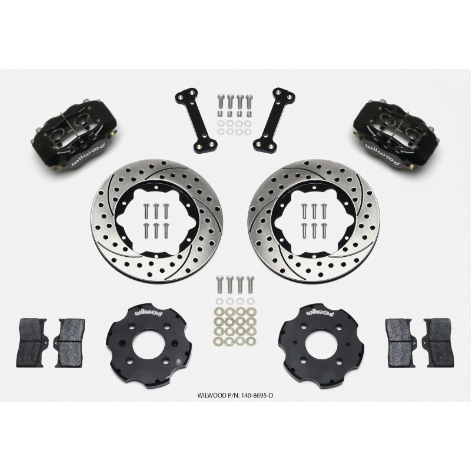 Wilwood Forged Dynalite Front Hat Kit 11.00in Drilled for Integra/Civic [MPN: 140-8695-D]_1817964