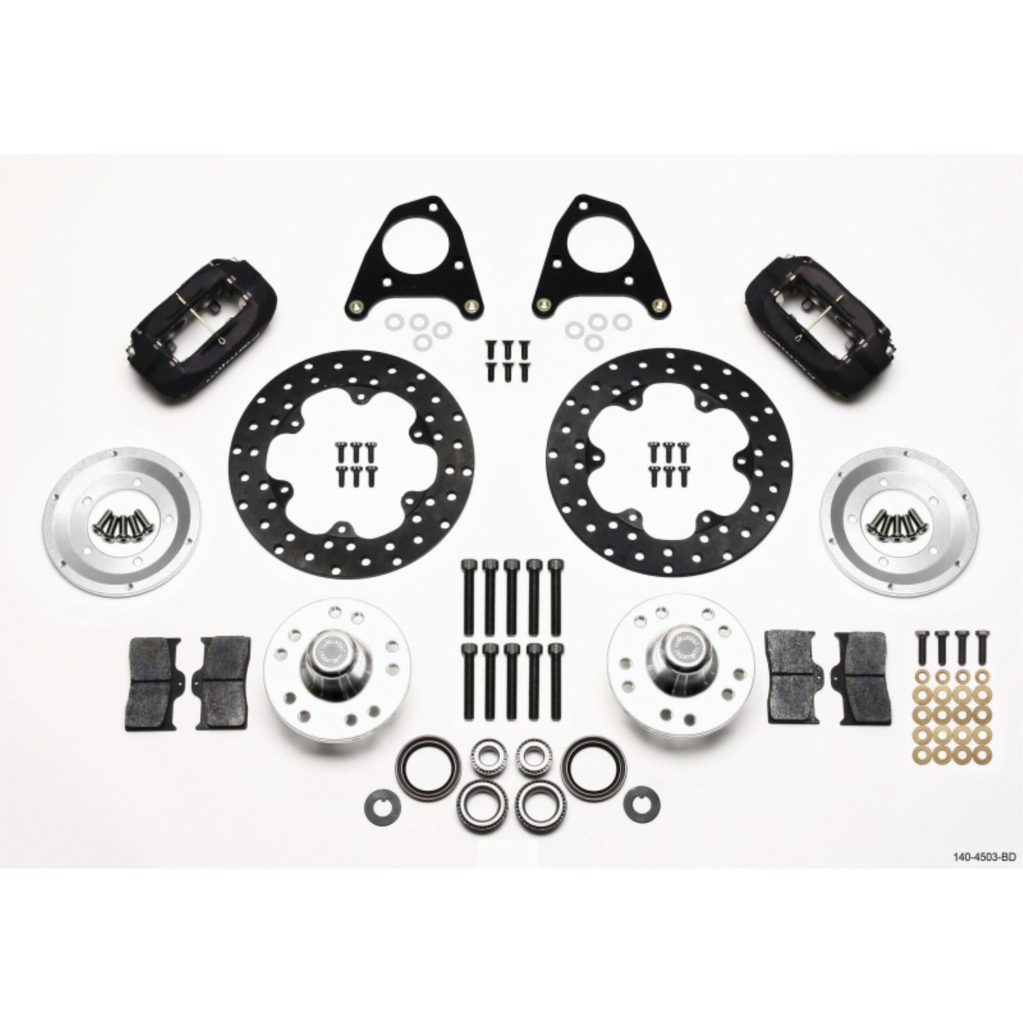 Wilwood Forged Dynalite Front Drag Kit Drilled Rotor for 87-93 Mustang [MPN: 140-4503-BD]_1817990