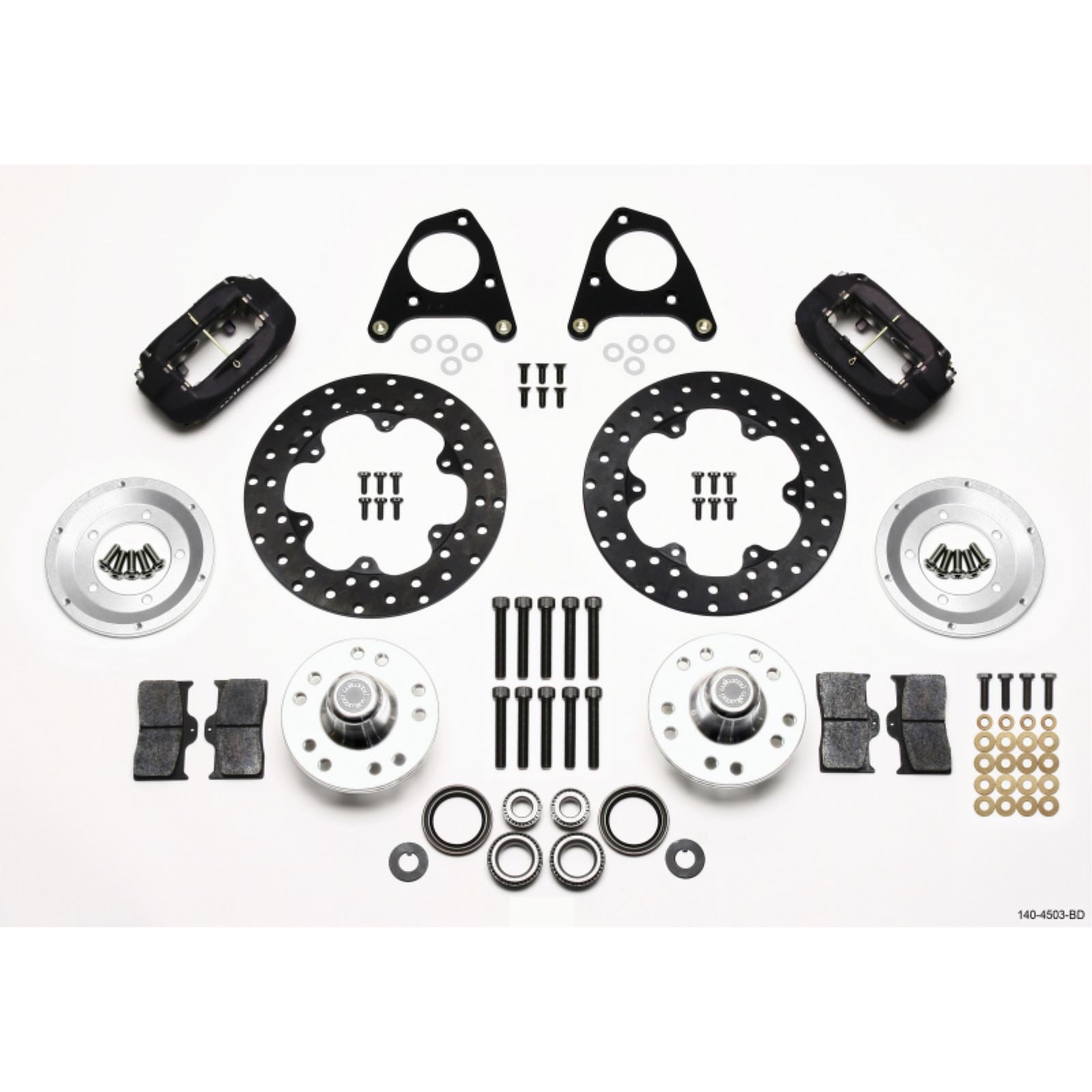 Wilwood Forged Dynalite Front Drag Kit Drilled Rotor for 87-93 Mustang [MPN: 140-4503-BD]_1817990