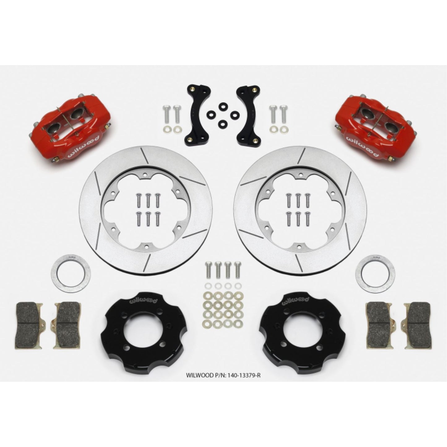 Wilwood Forged Dynalite Front Hat Kit 11.00in GT Rotor - Red for 95-05 Miata [MPN: 140-13379-R]_1818032