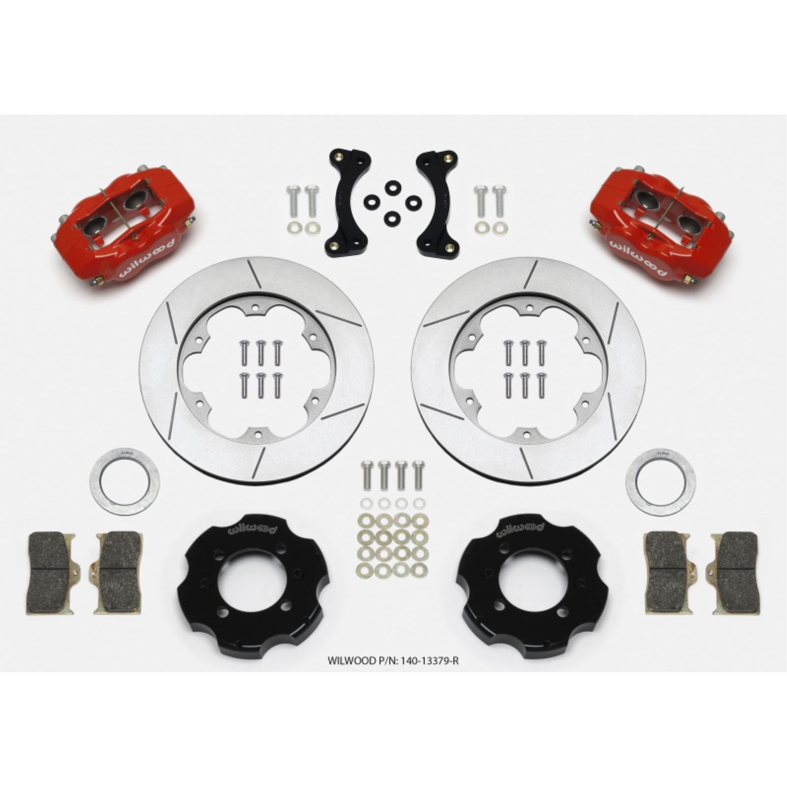 Wilwood Forged Dynalite Front Hat Kit 11.00in GT Rotor - Red for 95-05 Miata [MPN: 140-13379-R]_1818032