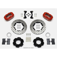 Wilwood Forged Dynalite Front Hat Kit 11.00in Drilled - Red for 95-05 Miata [MPN: 140-11704-DR]_1818037